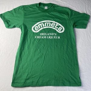 Emmets Ireland Cream Liqueur Irish T-shirt Sz L St Patrick Single Stitch Vintage